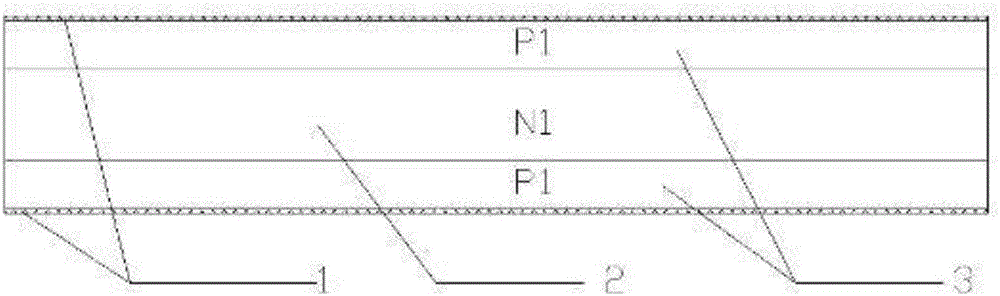 P type layer open pipe Al diffusion silicon element and preparation method thereof