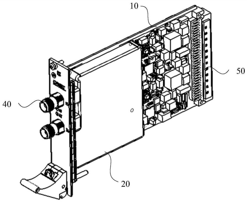 Plug-in for vehicle-mounted subrack and vehicle-mounted subrack