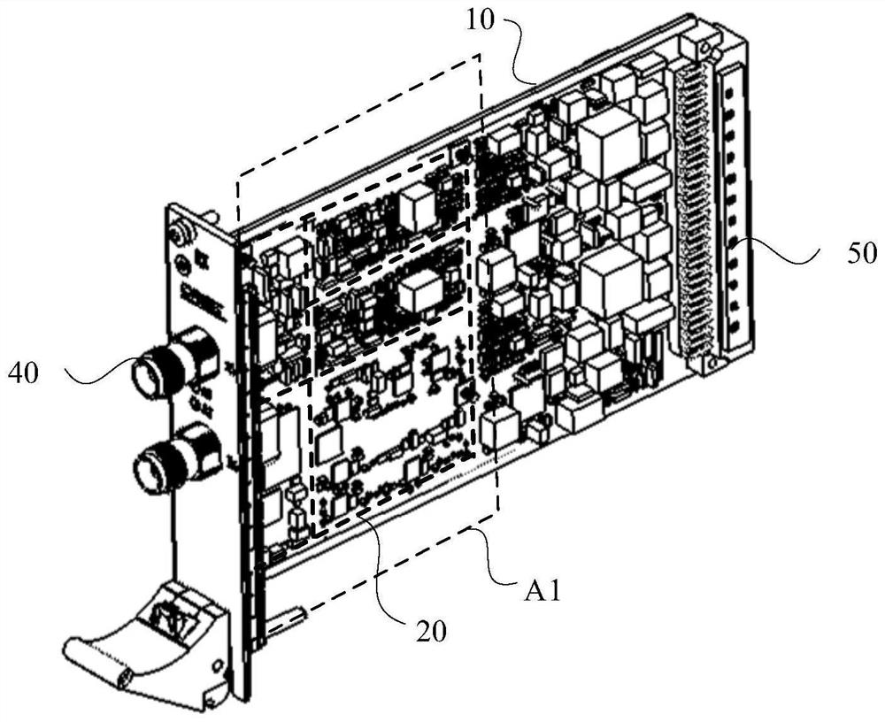 Plug-in for vehicle-mounted subrack and vehicle-mounted subrack