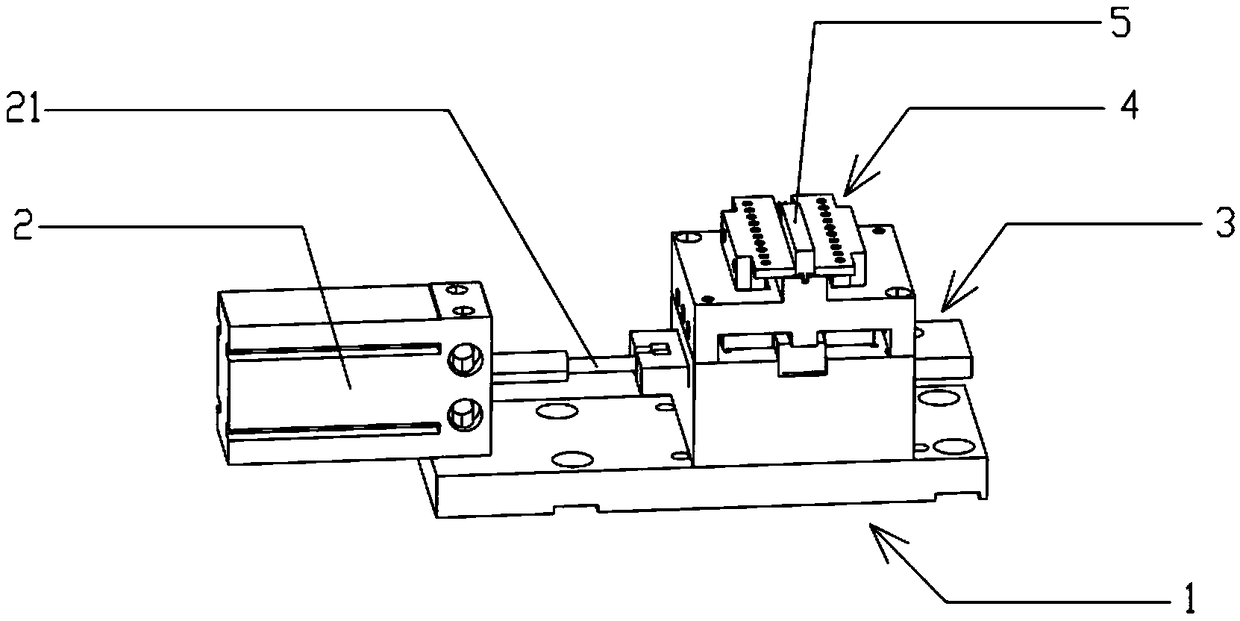 Clamping mechanism and terminal CCD detection packing machine provided with same