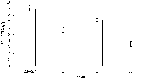 Method for cultivating brassica chinensis to bloom indoors with LED light source