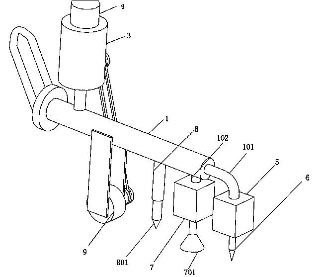 Portable efficient building asphalt road maintenance crack repairing gun