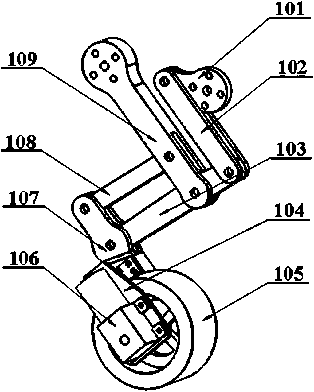 Wheel-legged robot with multiple walking modes