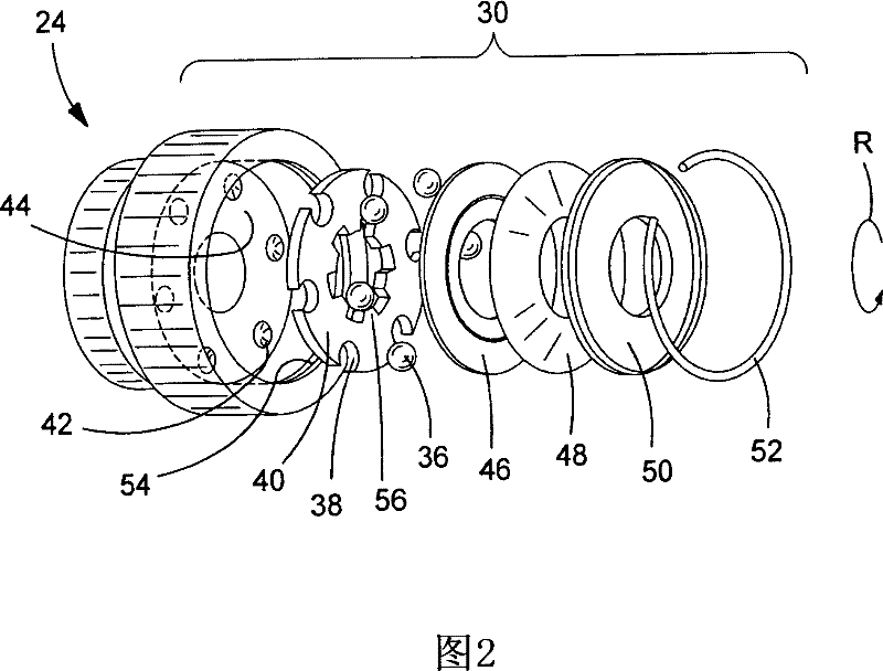 Power tool torque overload clutch