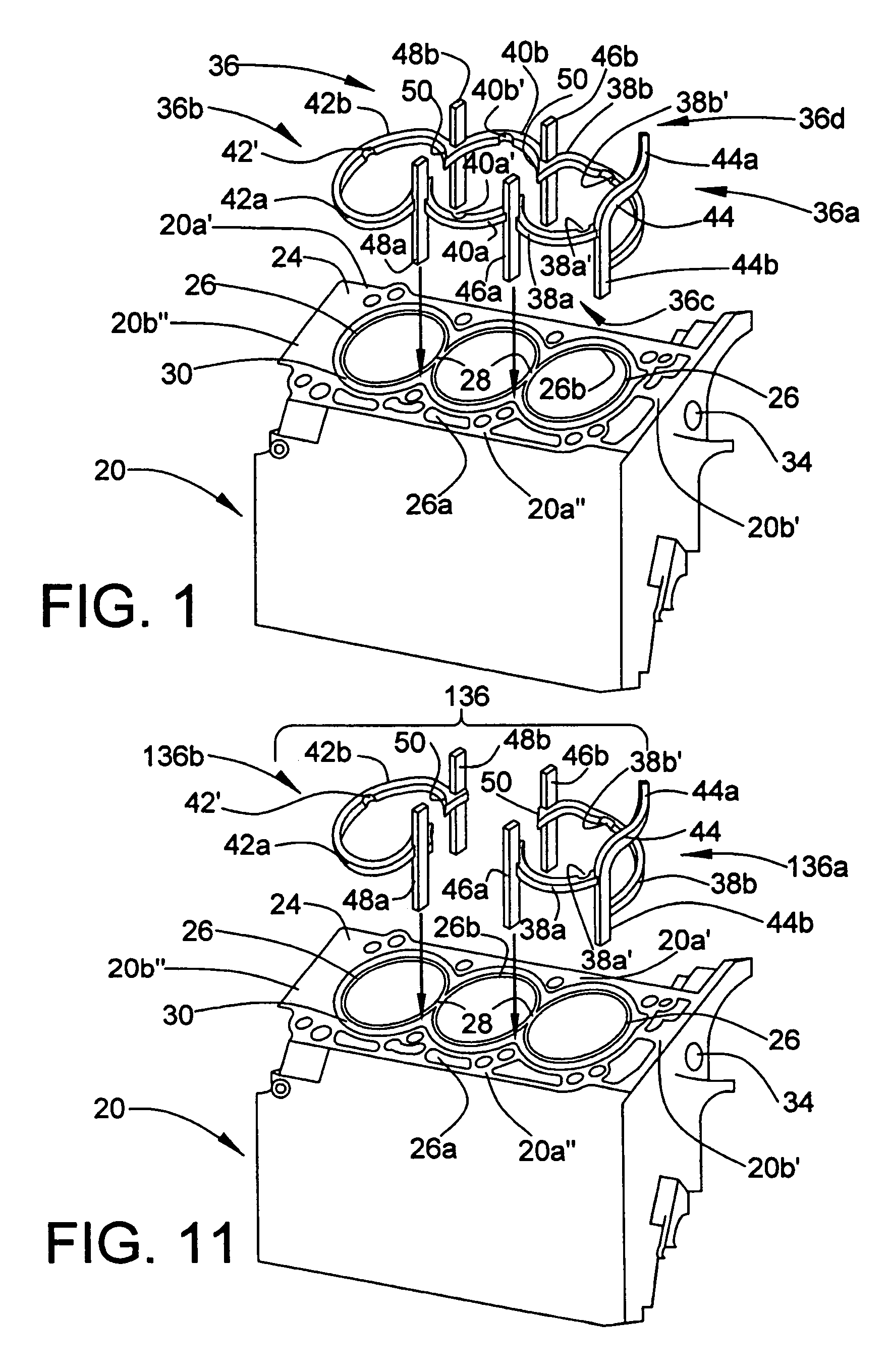 Cylinder block cooling arrangement for multi-cylinder internal combustion engine