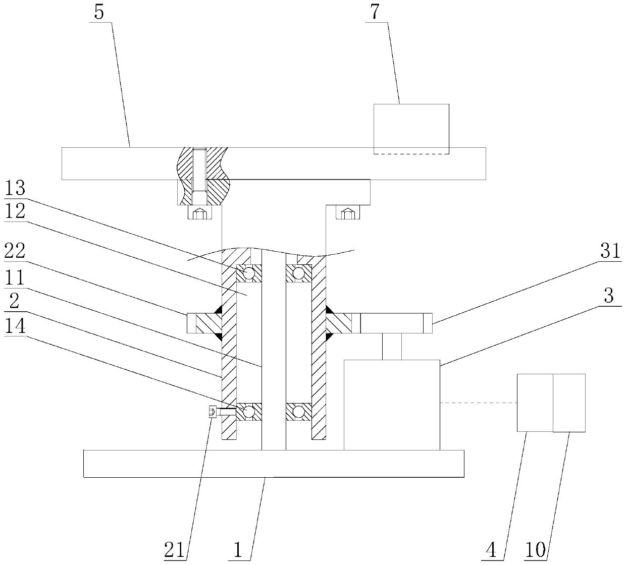 Aircraft carrier plane rotary catapult-assisted take-off platform