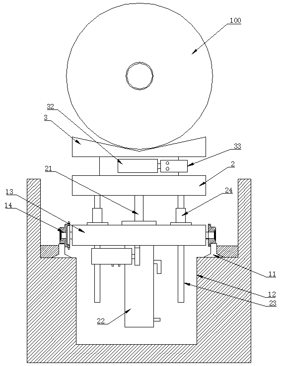 Feeding device of aluminum foil slitting machine