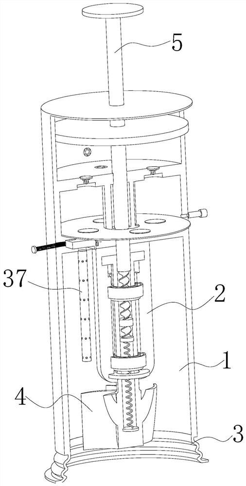 Chemical wastewater reaction tank wastewater sampling device