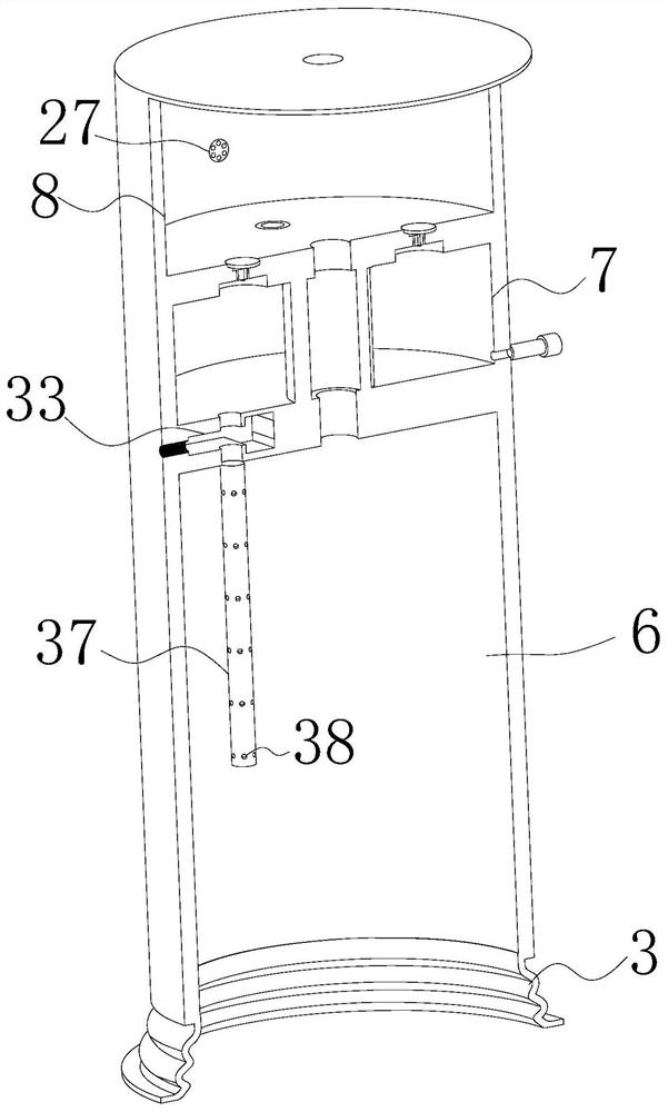 Chemical wastewater reaction tank wastewater sampling device