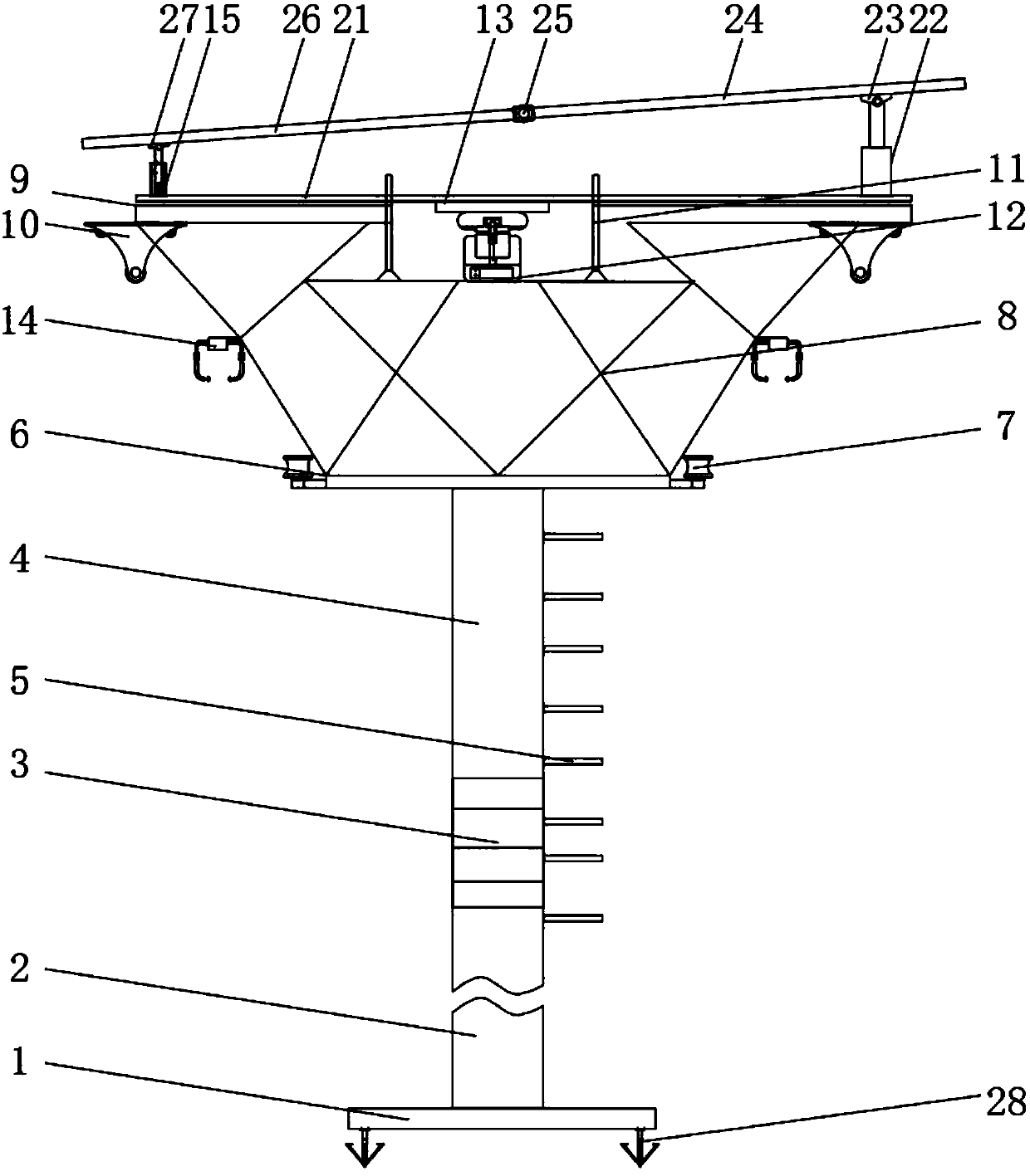 Telegraph pole with high safety