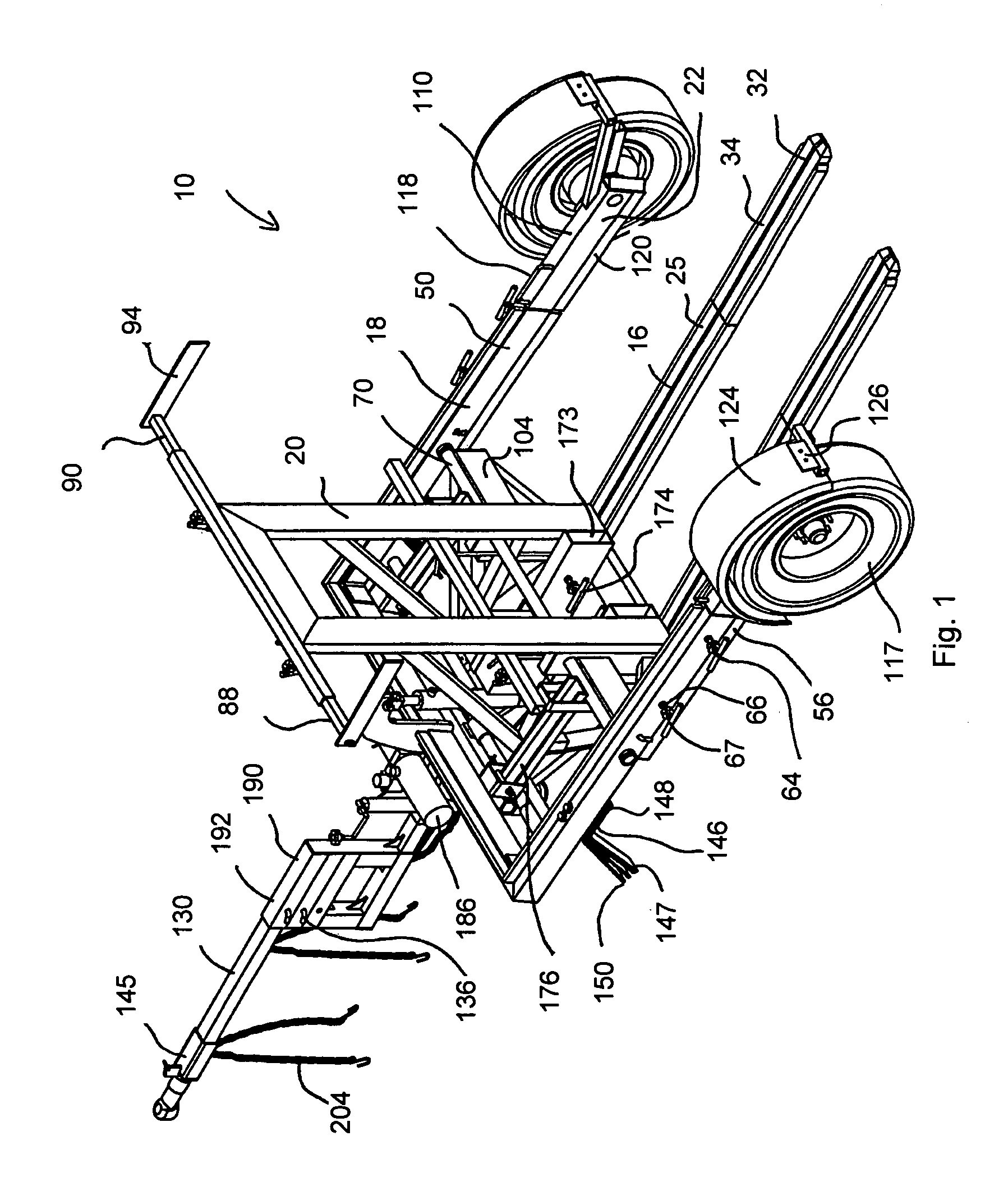 Tow trailer assembly