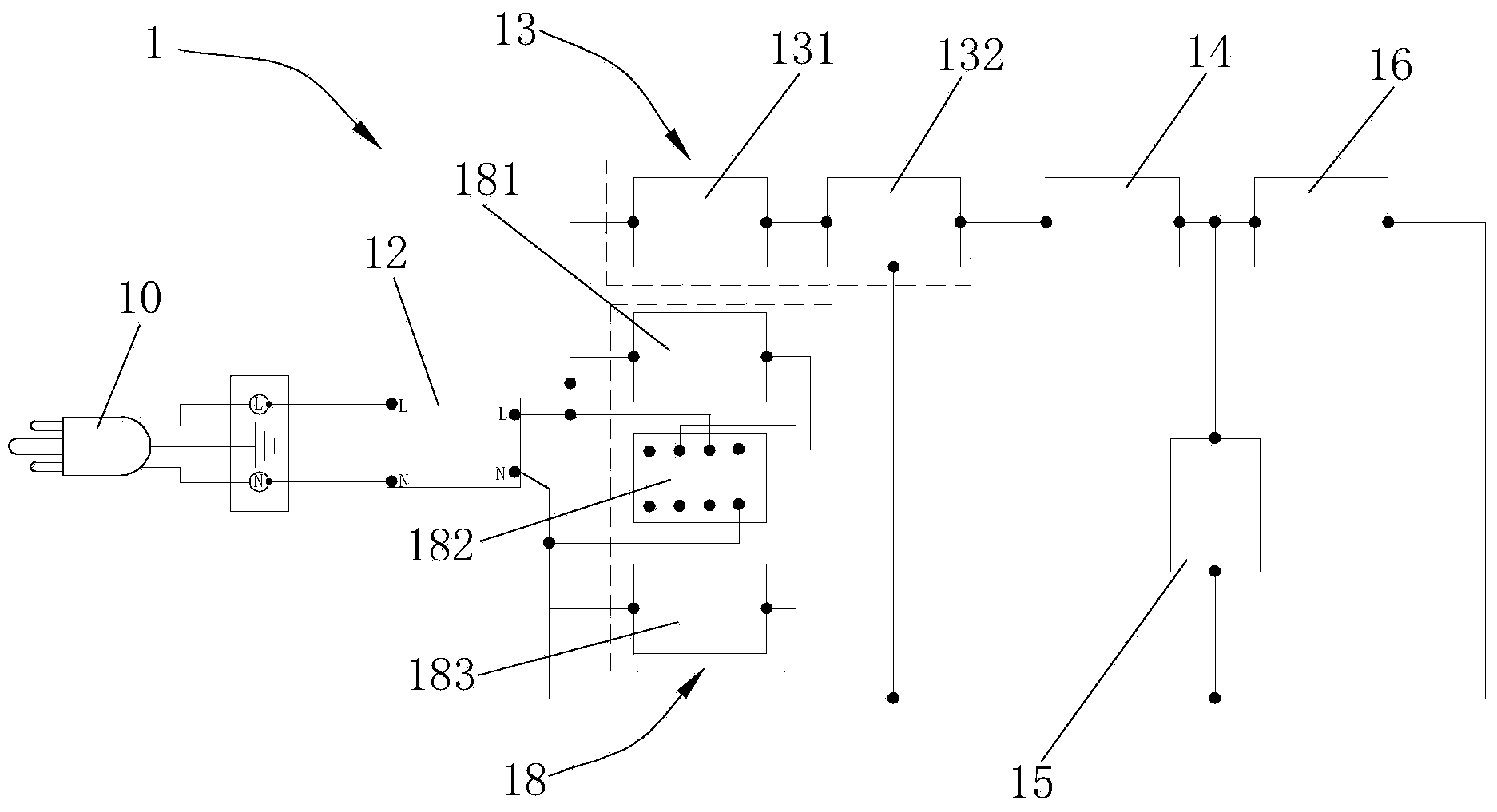 Oven safety control protection system and oven with same