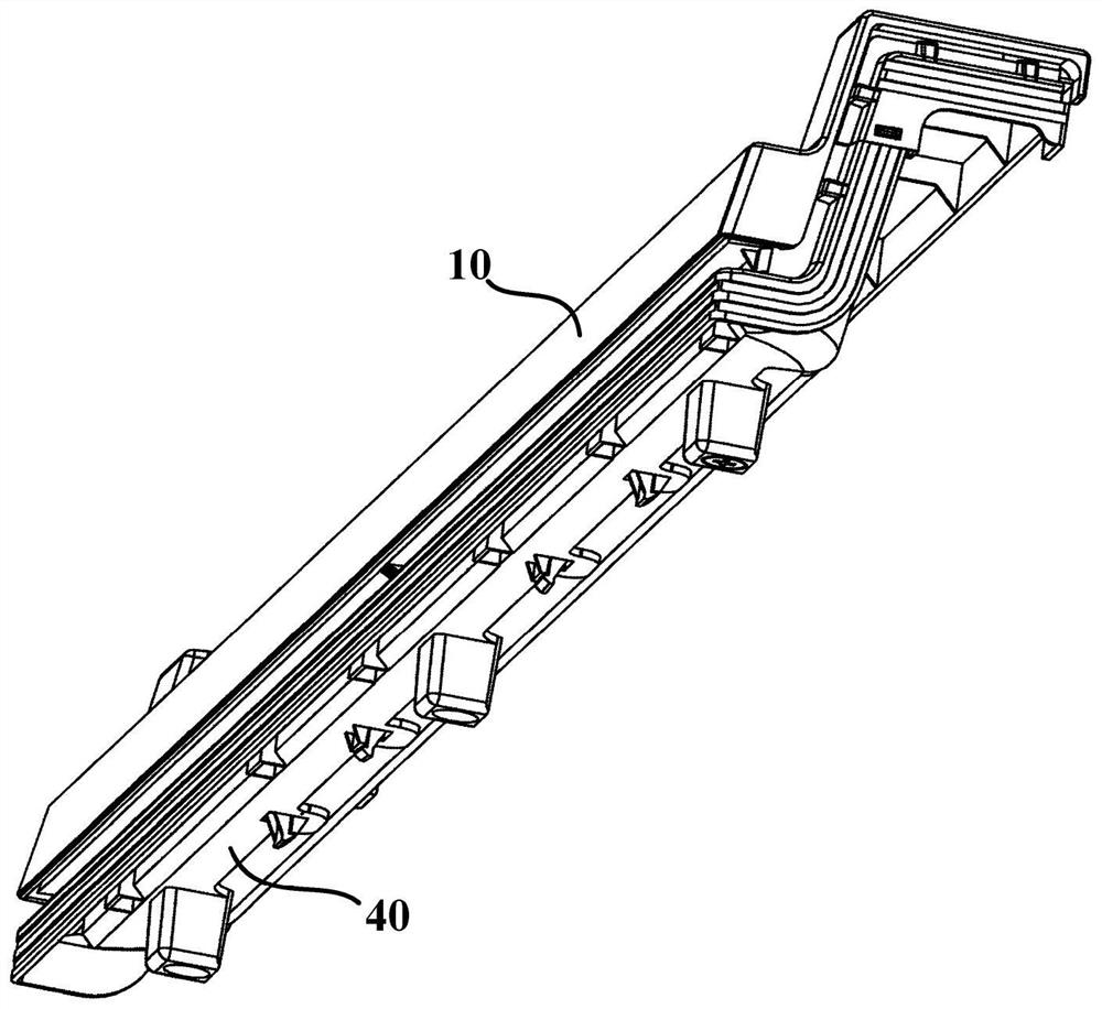 Handle assembly of door body of refrigerating and freezing device and door body of refrigerating and freezing device