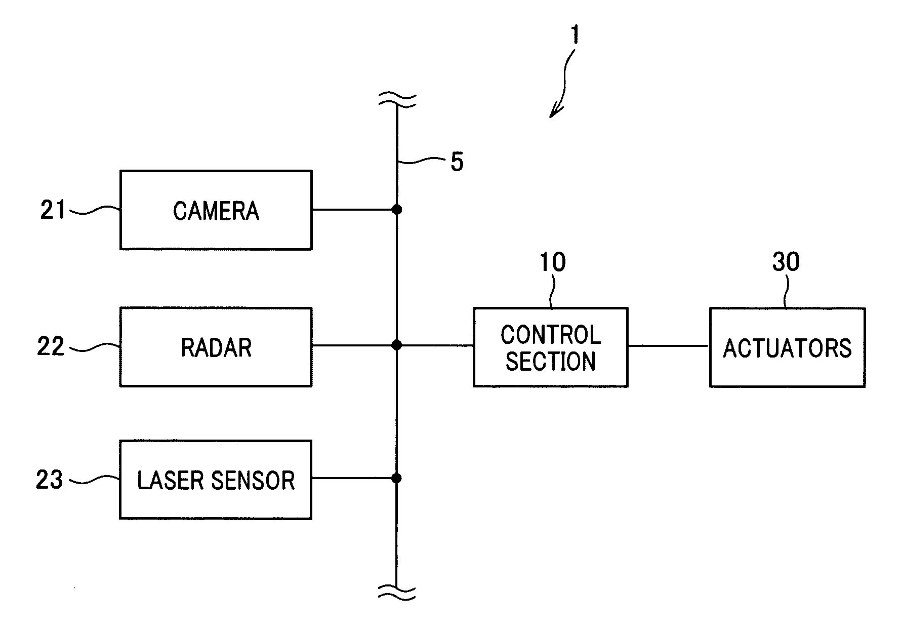 Object specifying device for a vehicle