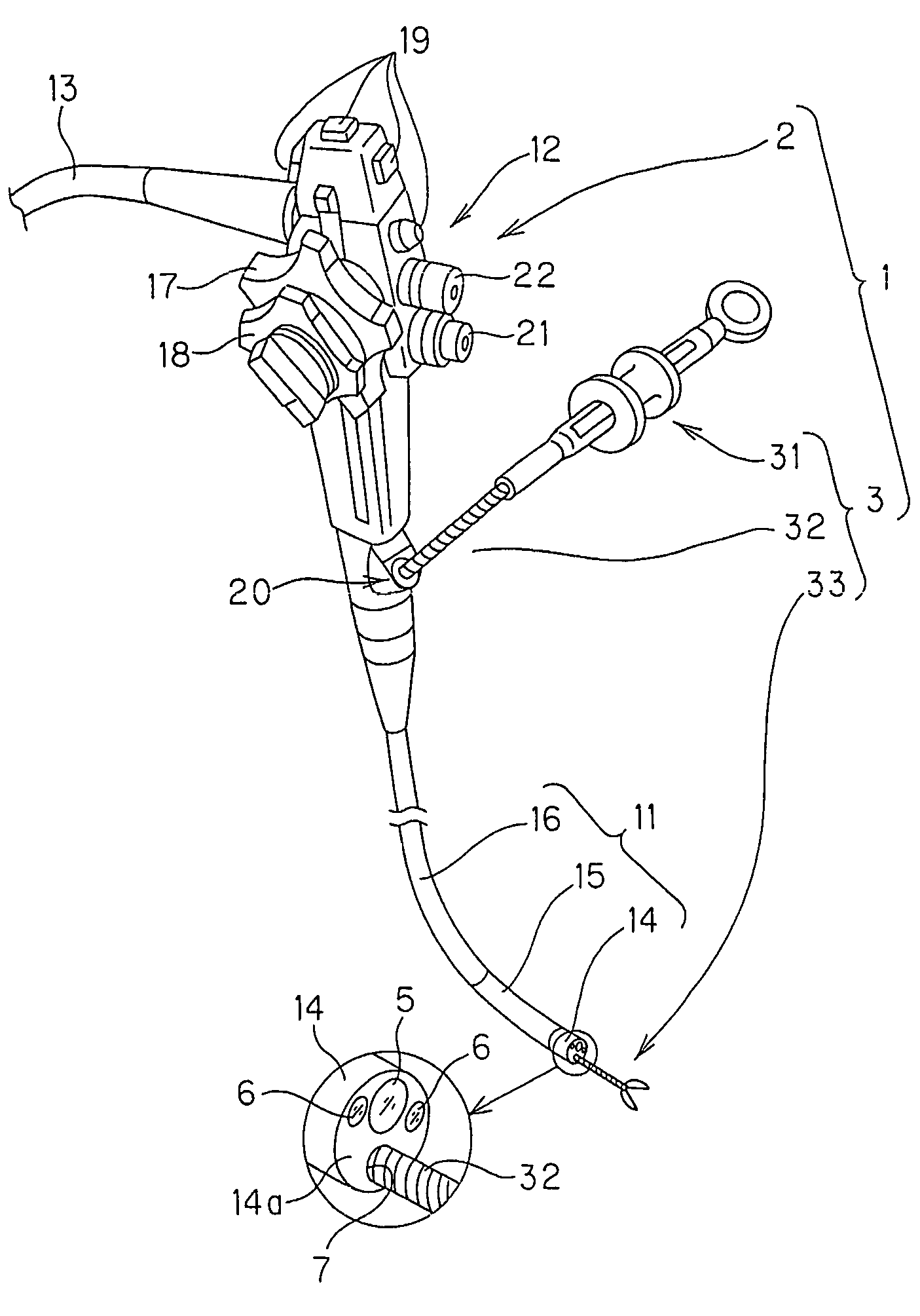 Medical apparatus, treatment instrument for endoscope and endoscope apparatus