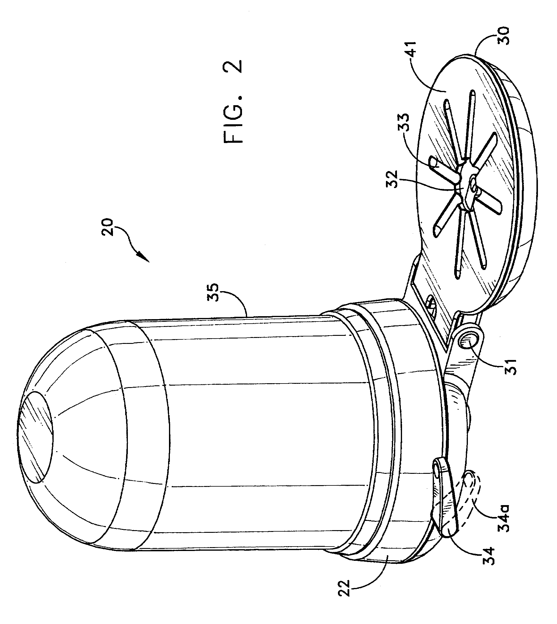 Appliance for storing articles in an evacuated container