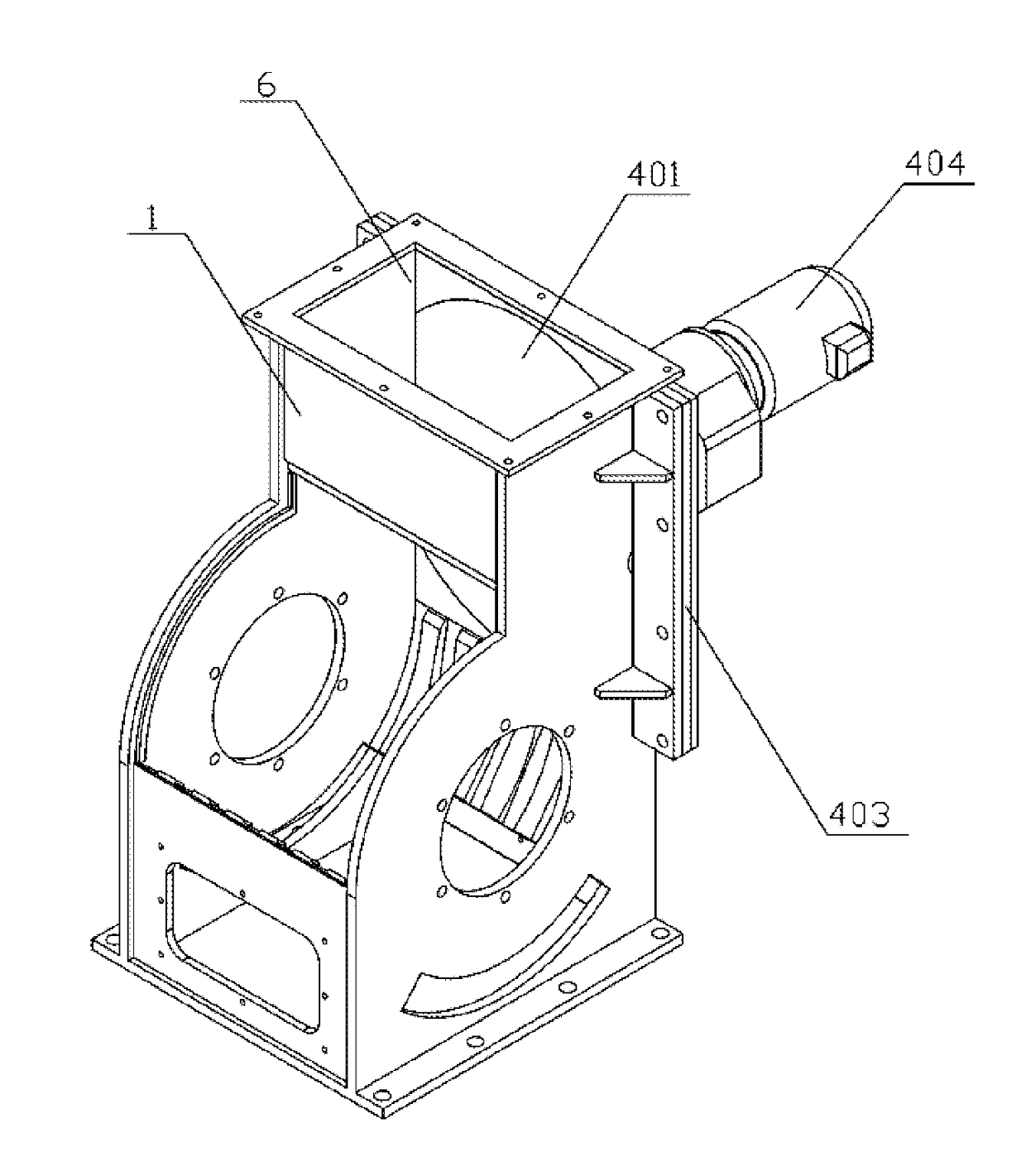 Automatic Cleaning Device for Ring Hammer Crusher, and Ring Hammer Crusher