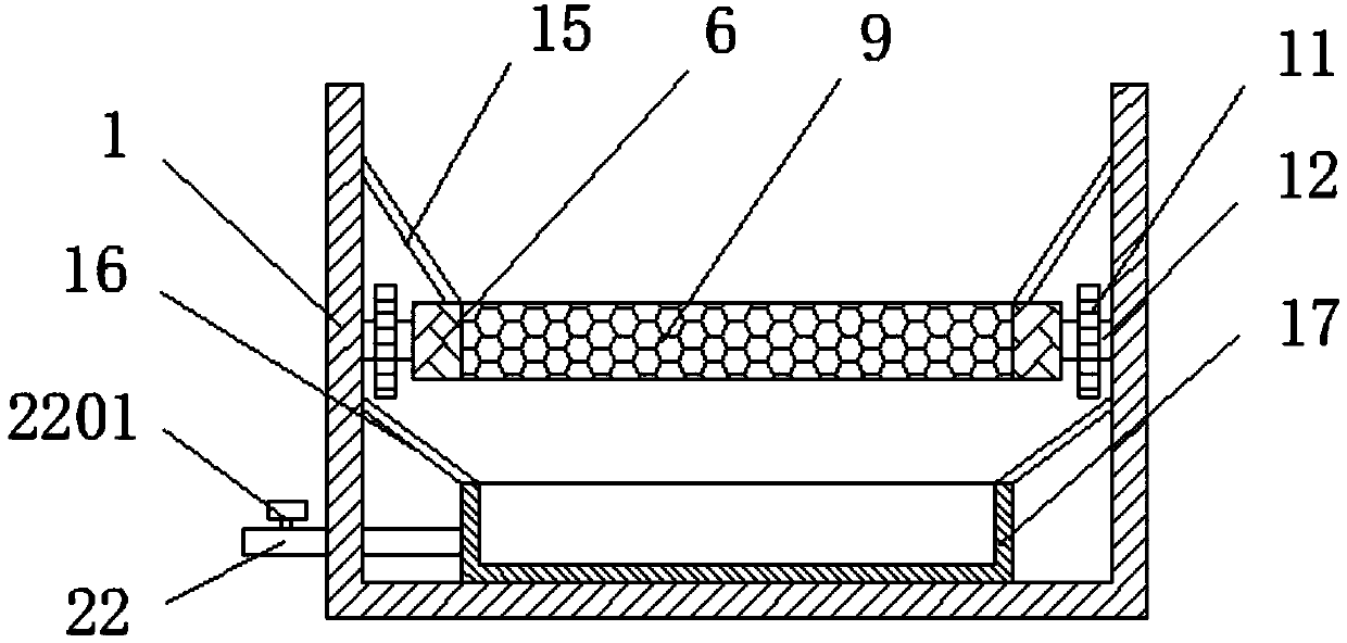 Metal waste scrap and waste liquid separation and collection device of center lathe