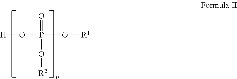 Liquid protein formulations containing organophosphates