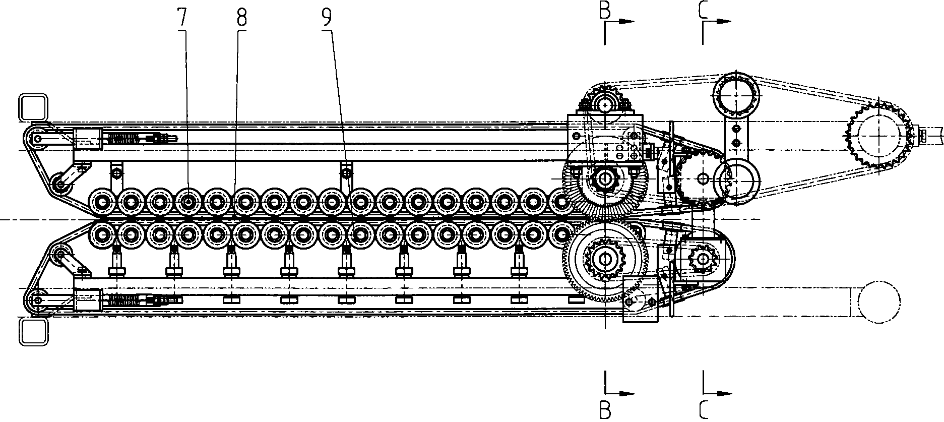 Garlic combined harvester harvesting-platform