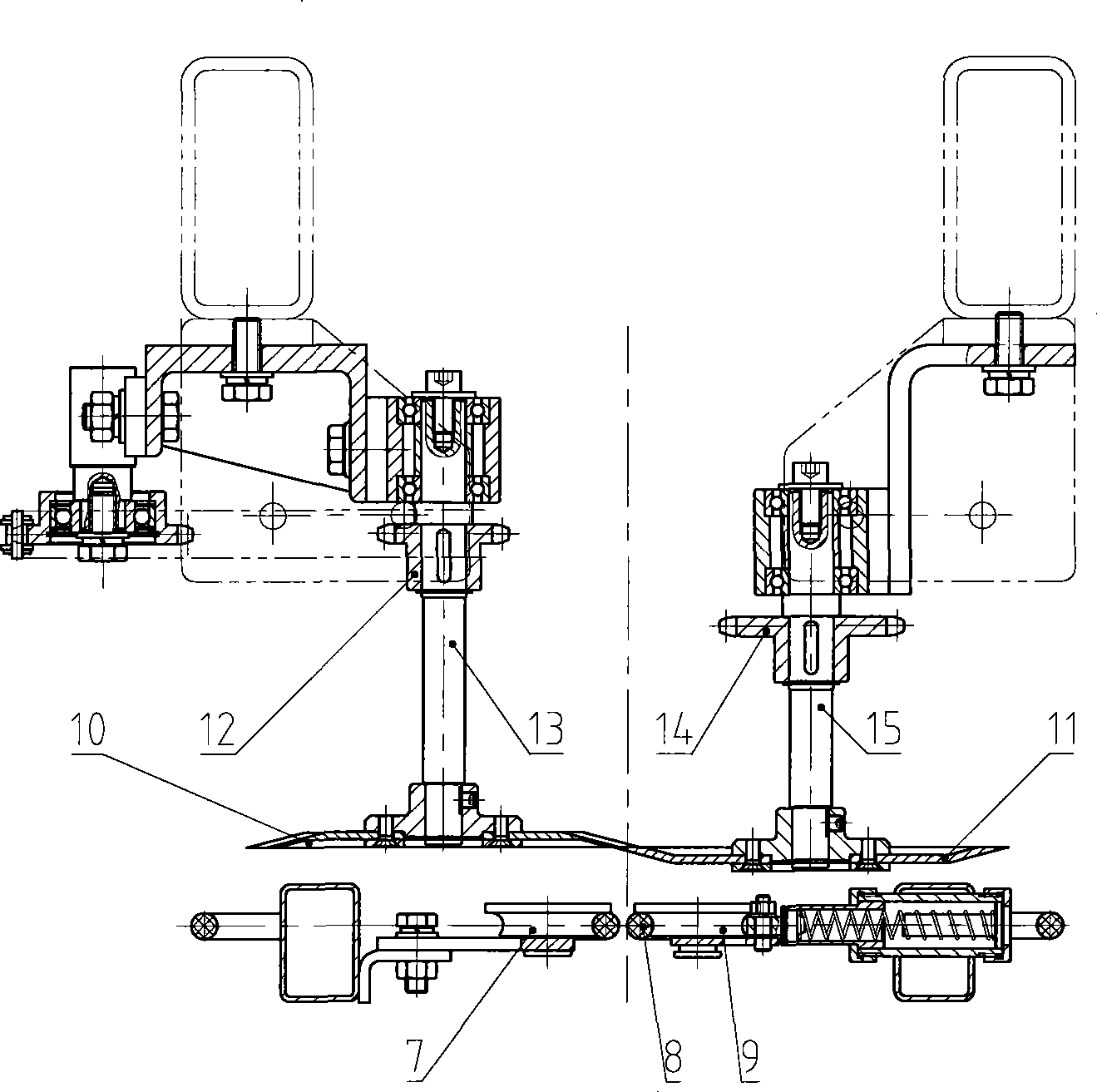 Garlic combined harvester harvesting-platform