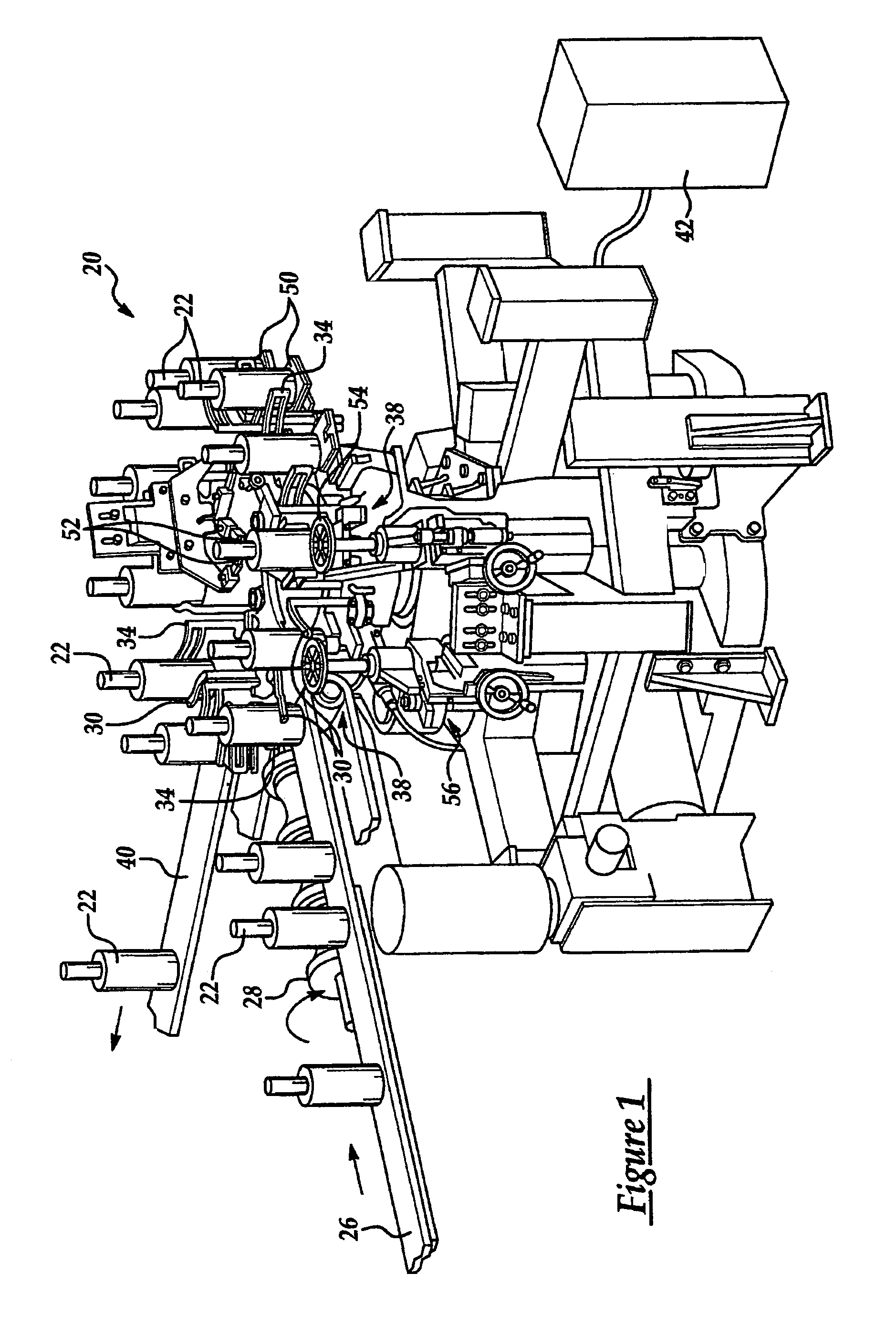 Electronic control system for container indexing and inspection apparatus