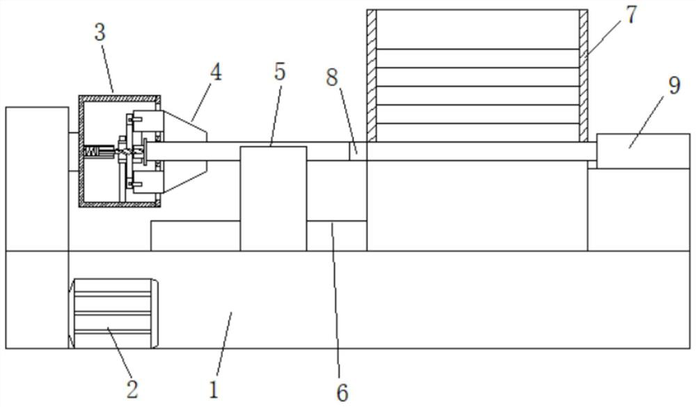 Cylindrical shaft rod piece inwards-concave arc ring groove machining device and using method thereof