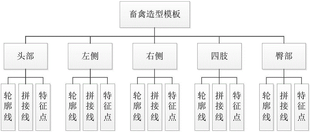 Livestock body contour reconstruction method and body condition scoring method based on soft laser ranging