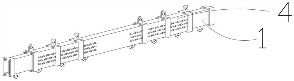 Stepless-adjustment telescopic hoisting distribution beam device