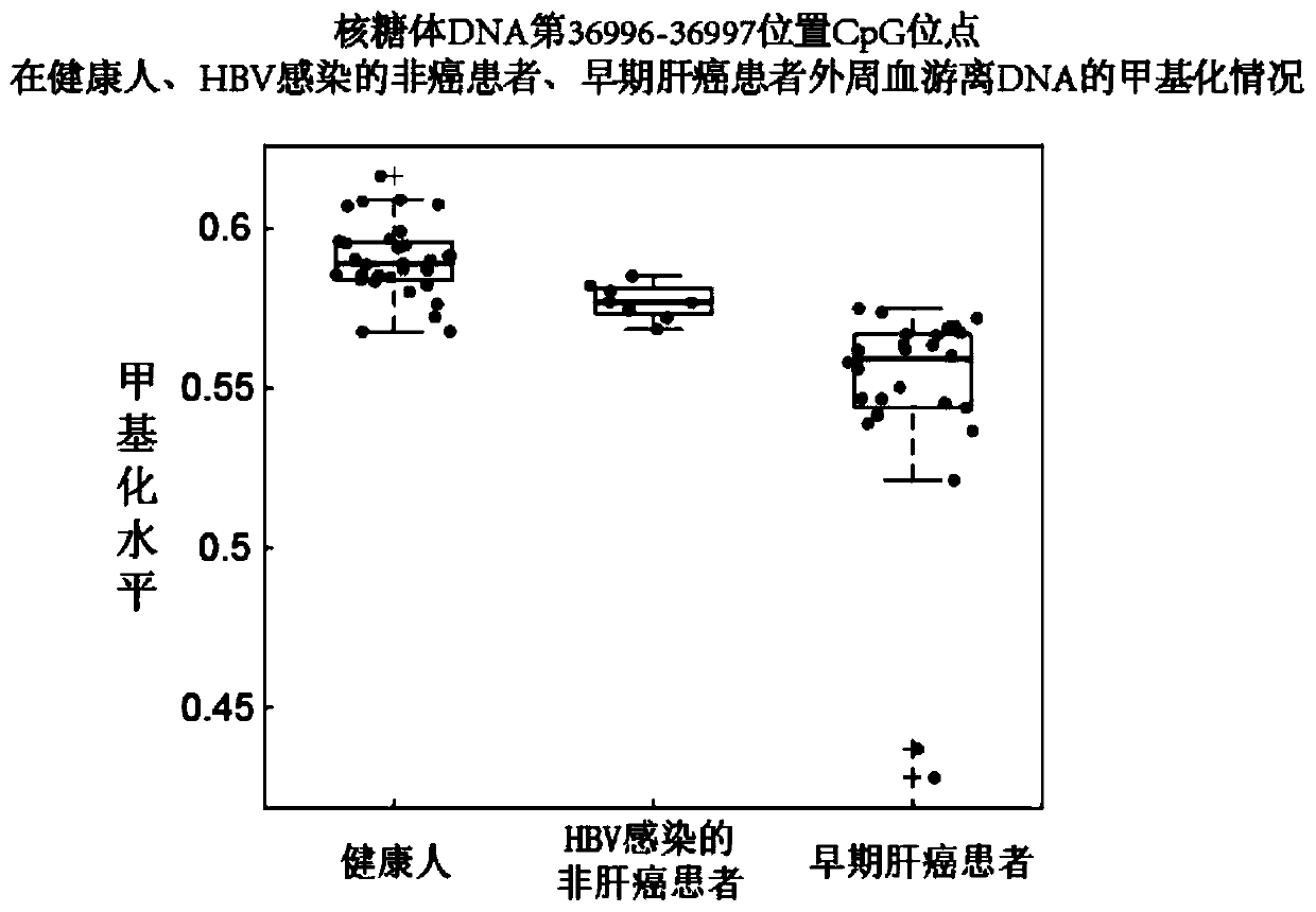 DNA methylation markers for diagnosing early liver cancer by using peripheral blood and application thereof