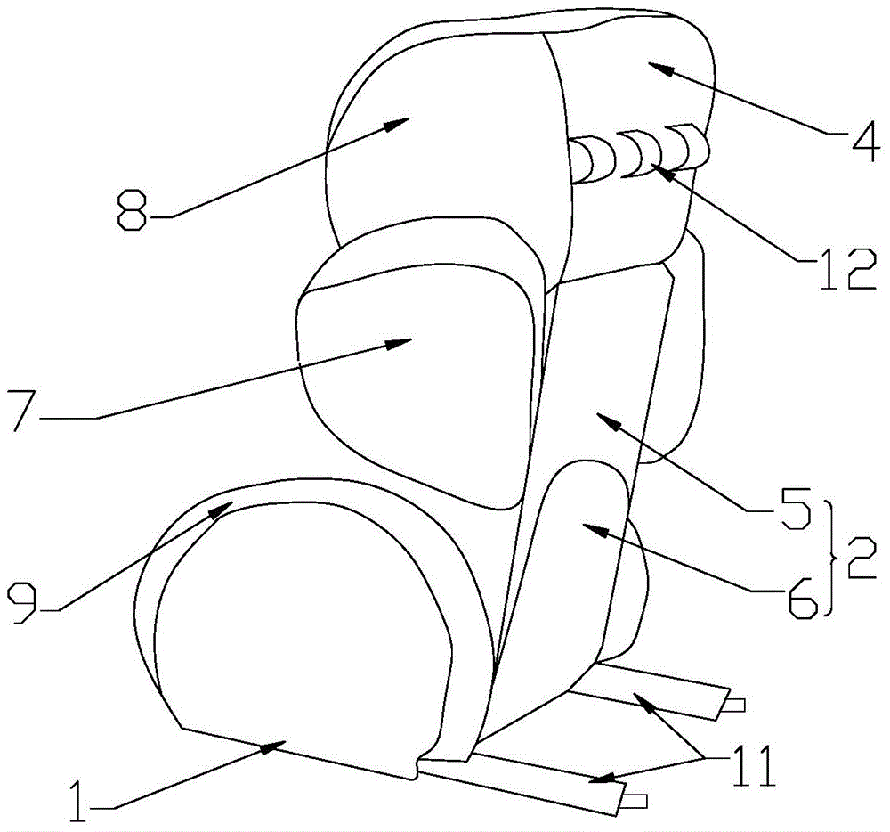 Automotive child seat with warning device