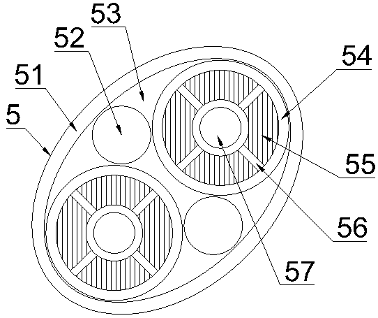 High-strength strong-weak-electricity compound cable