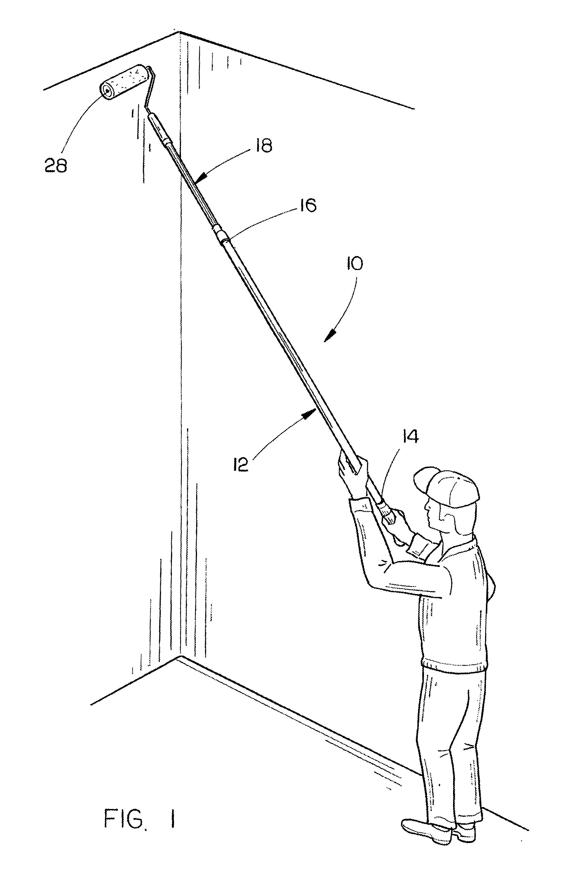 Motorized extension pole