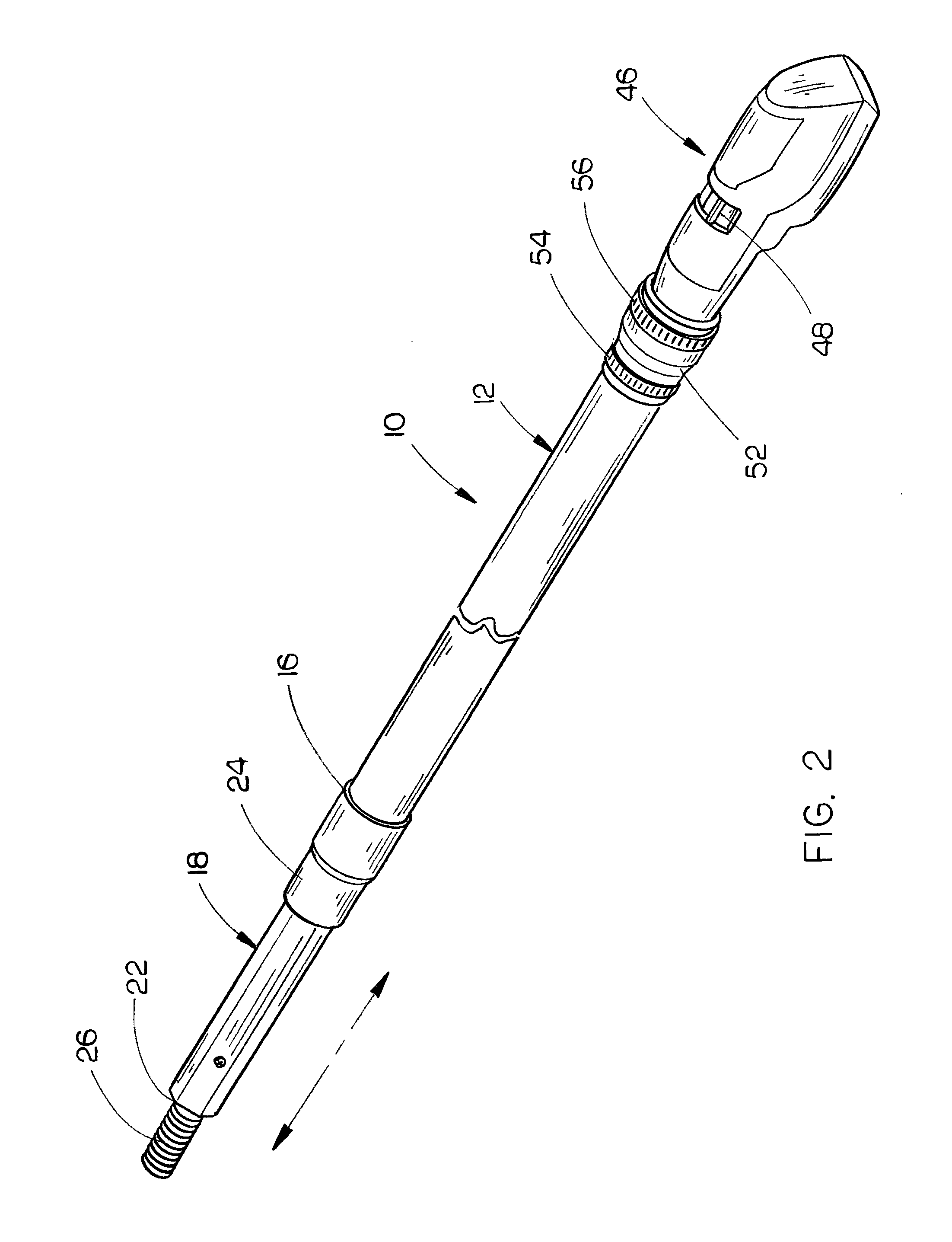 Motorized extension pole