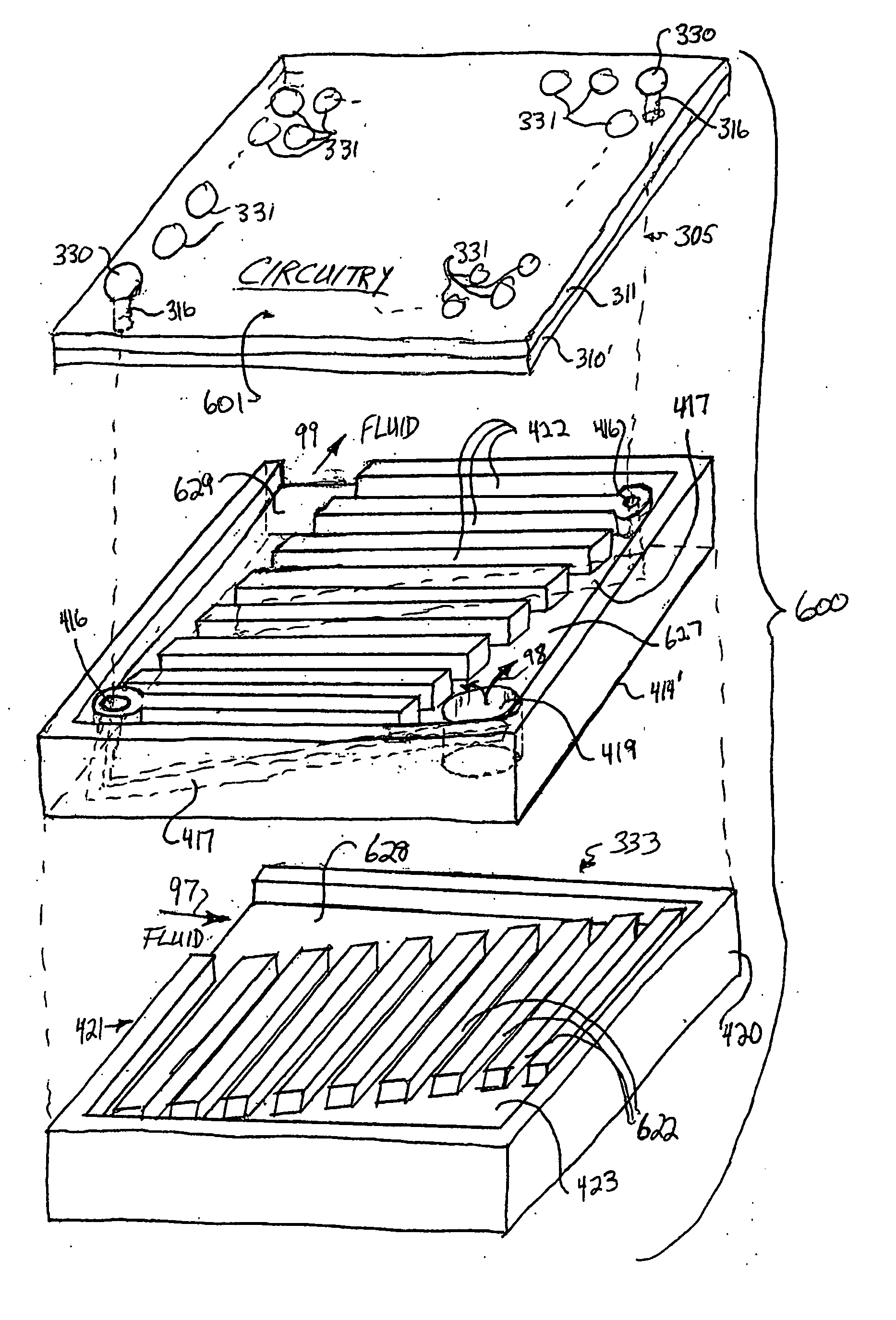 Apparatus and method integrating an electro-osmotic pump and microchannel assembly into a die package