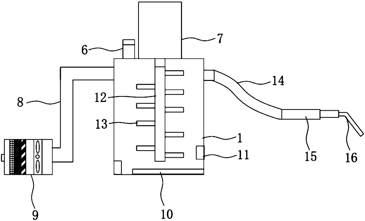 Gynaecological fumigating treatment device