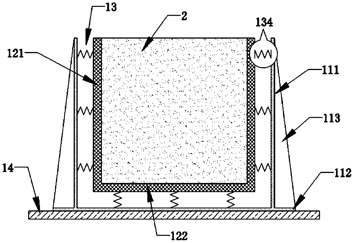 Vibration reduction and isolation model test device for railway vibration source