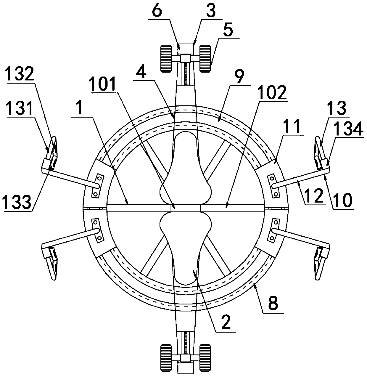 A neurosurgery postoperative nursing rehabilitation device