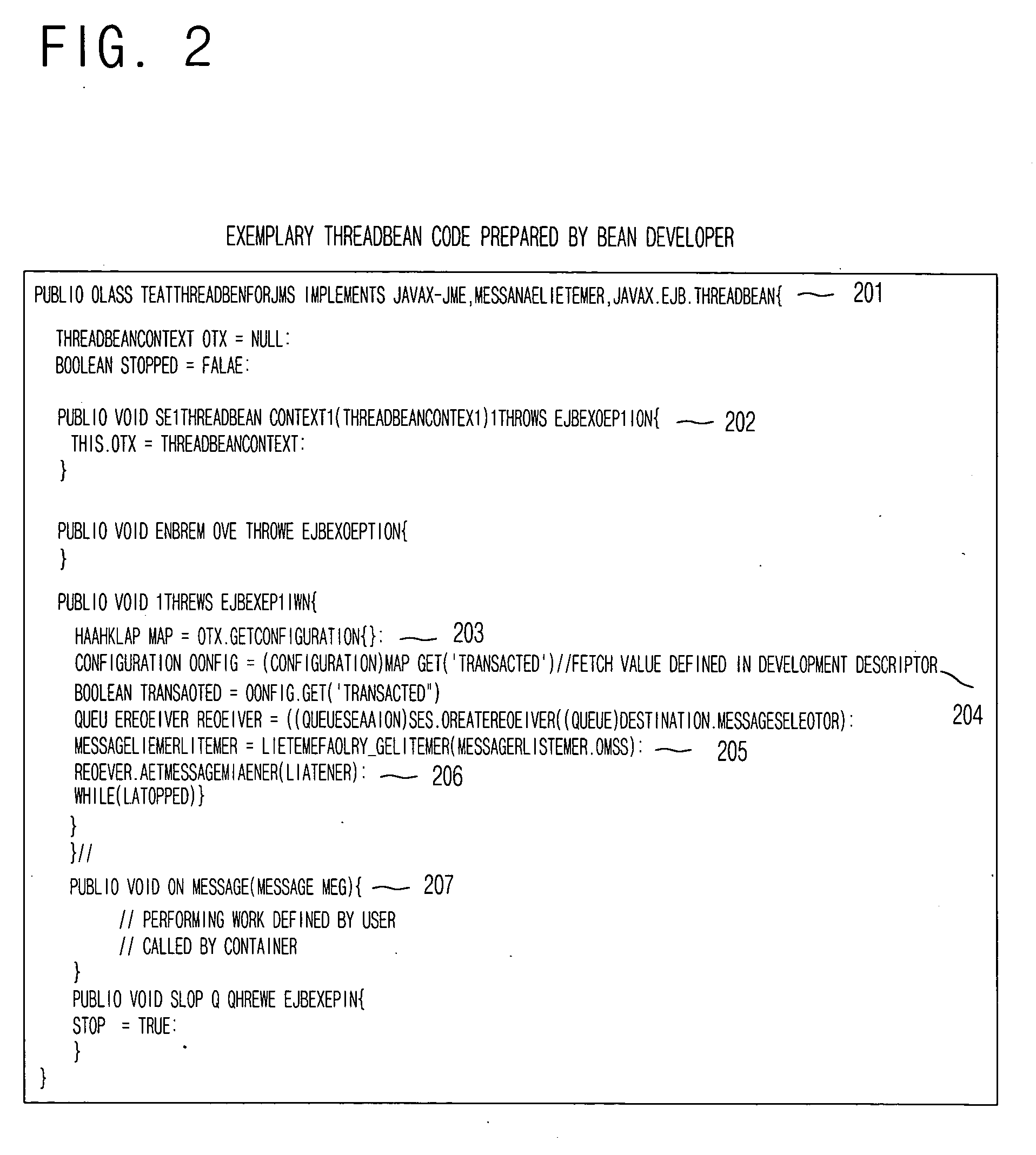 Description and implementation method of threadbean in EJB container