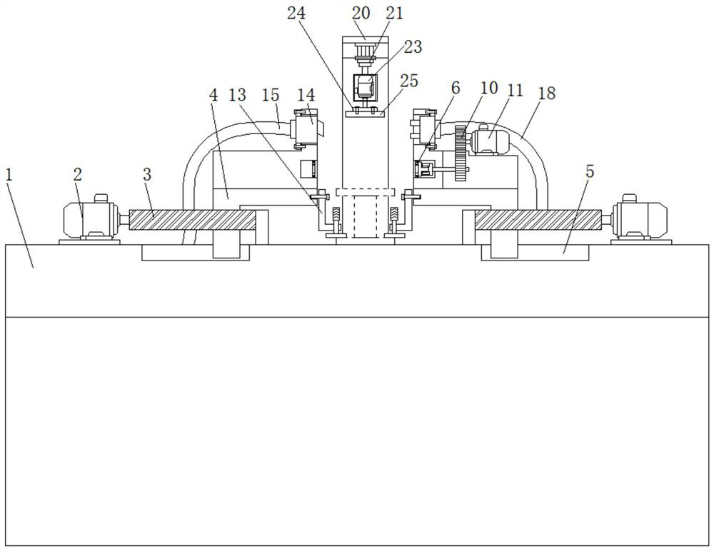 A grinding device for valve processing