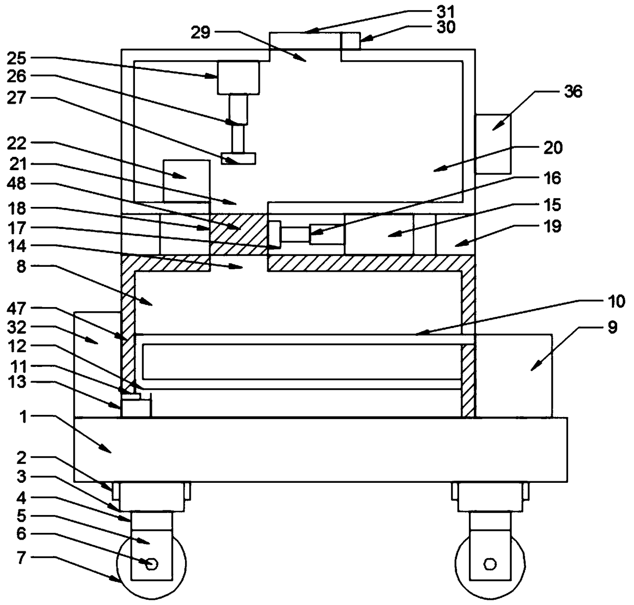 Slicing food machine provided with refrigerating device