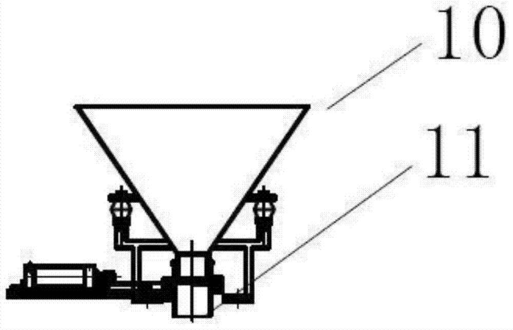 Core shooting machine of hot core box