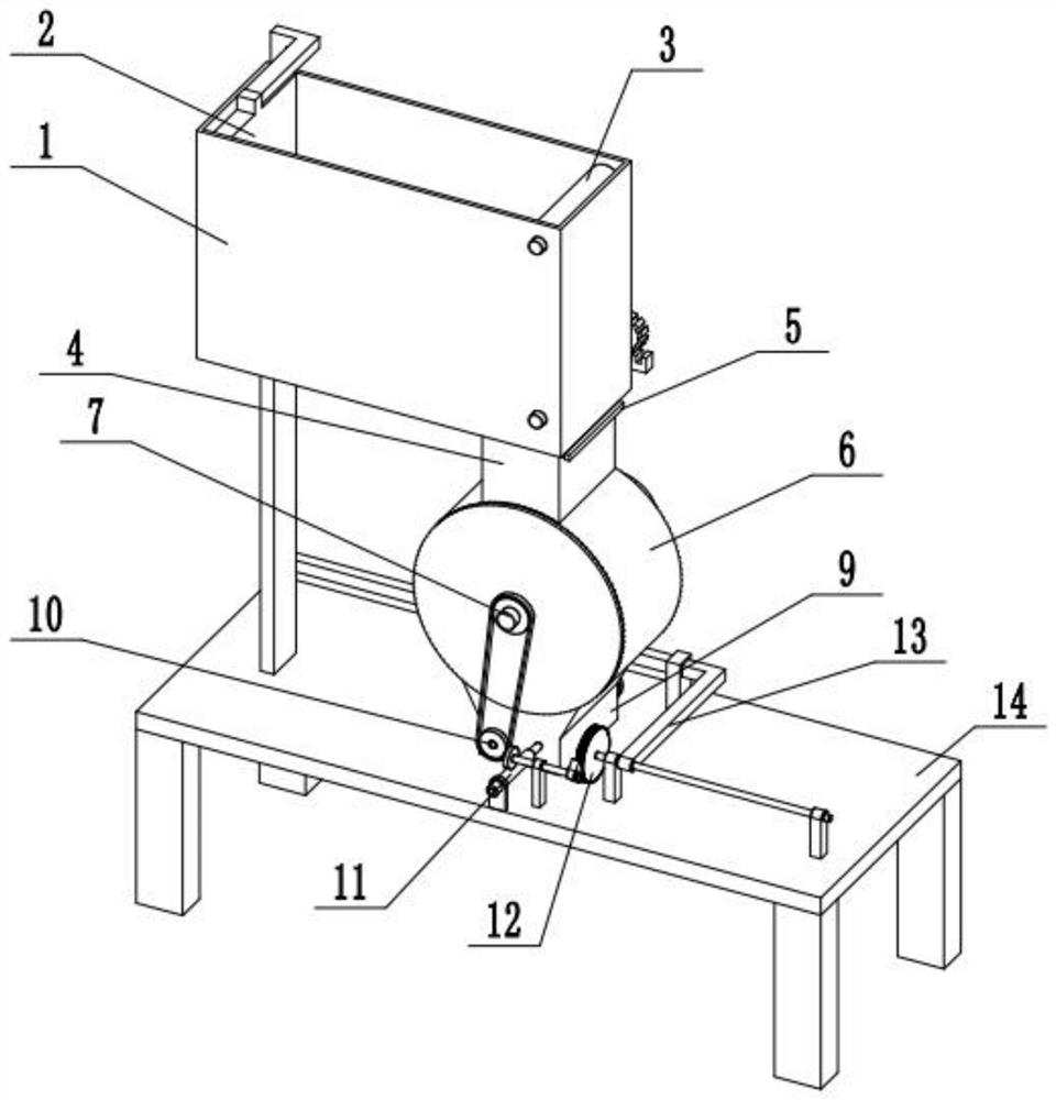 A poultry feed breaking and pulverizing system