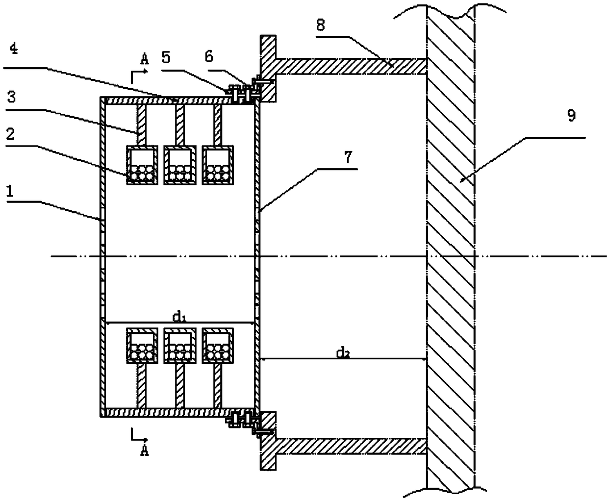 A composite structural member for reducing noise and vibration in a ship cabin