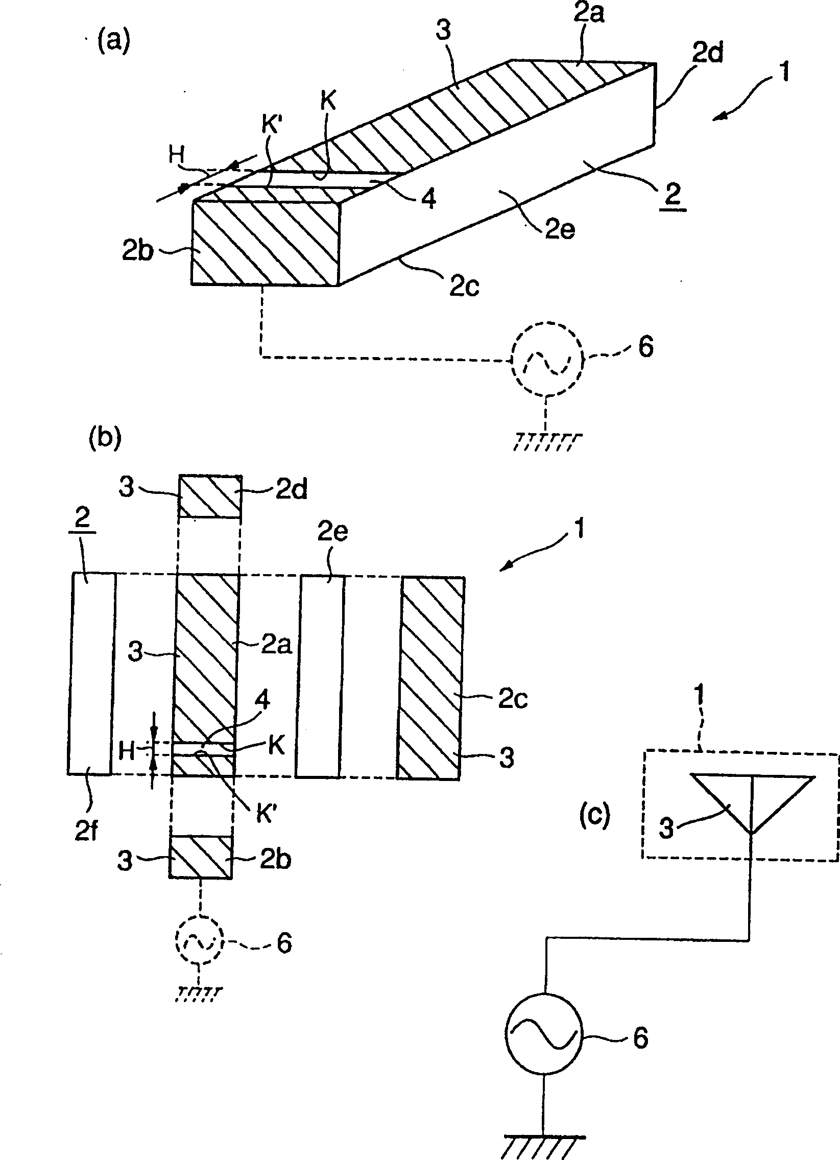 Surface mounted antenna, its making process and radio communicator with the antenna