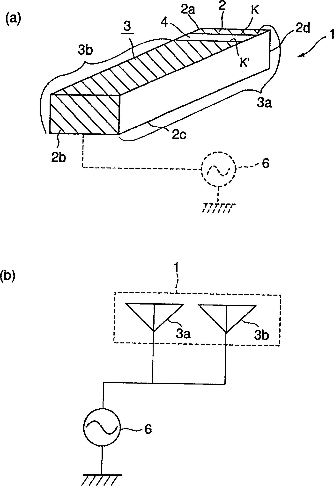 Surface mounted antenna, its making process and radio communicator with the antenna