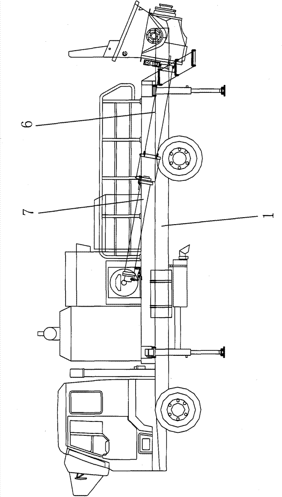 Concrete pump truck