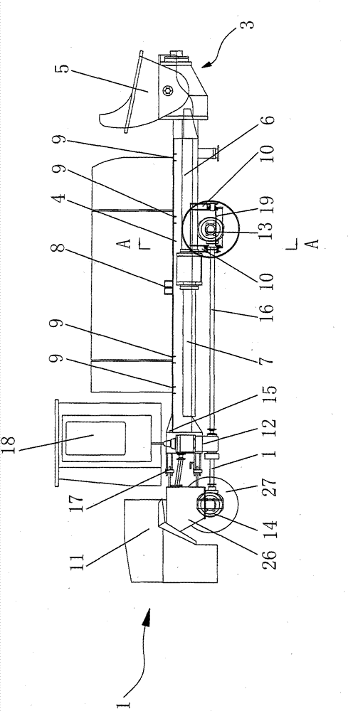 Concrete pump truck