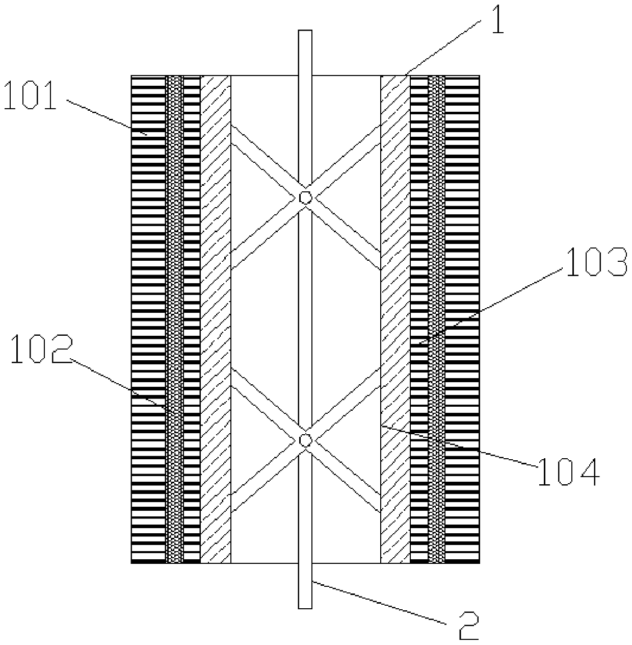 Novel glass fiber reinforced plastic material and preparation method thereof