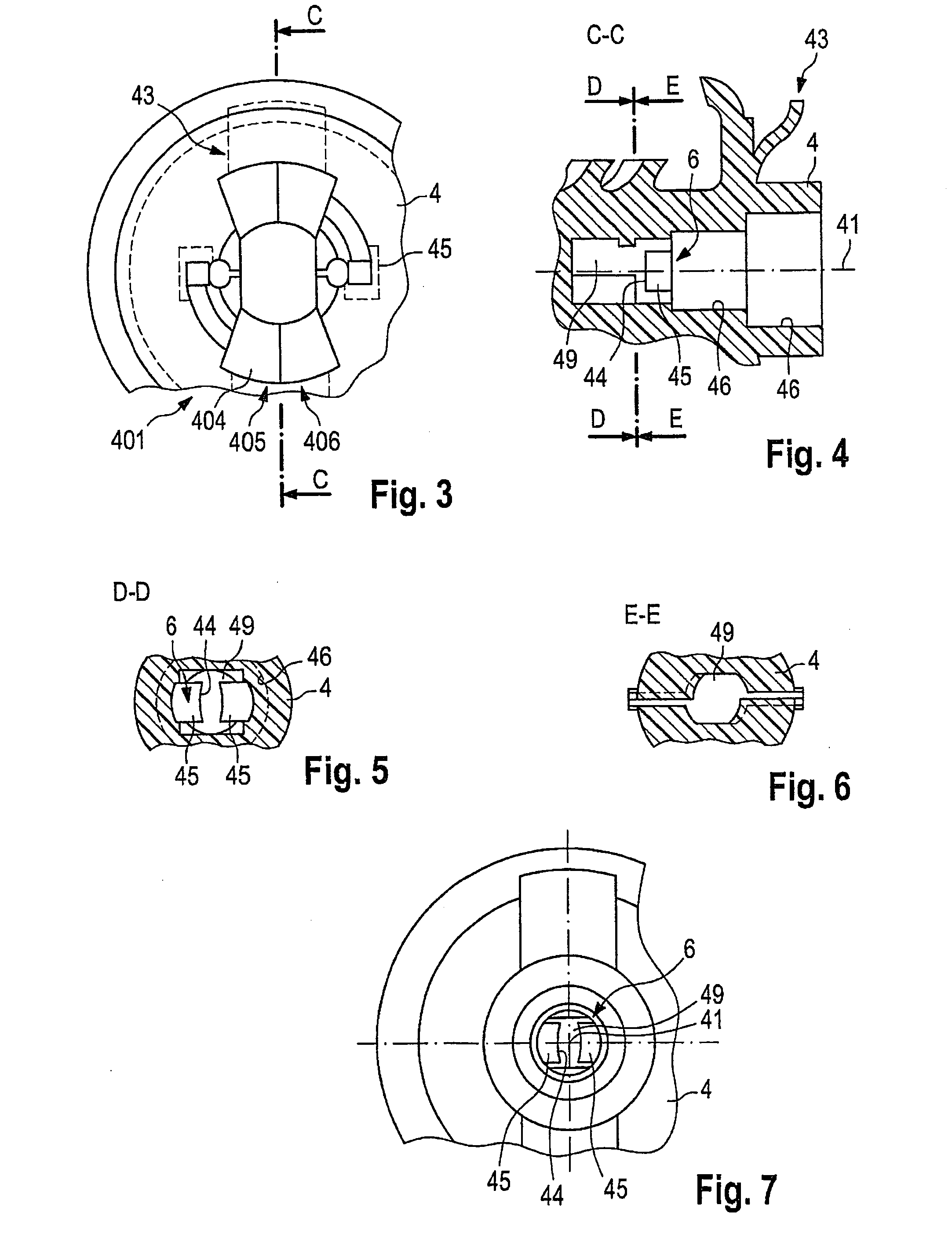 Connecting assembly for fastening an add-on element on a carrier element